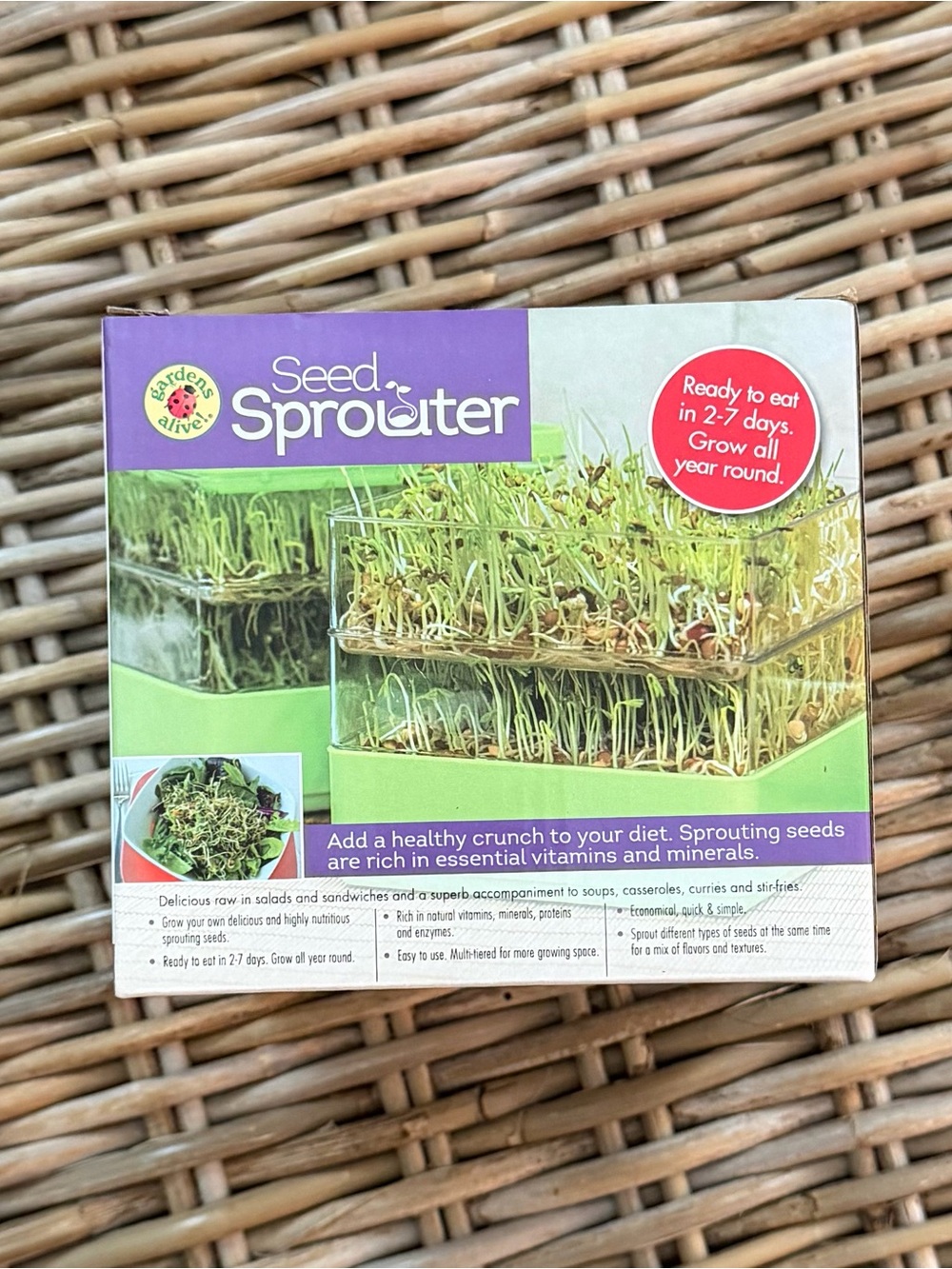 Gardens Alive Two Tier Seed Sprouter - Sprouting - new!
